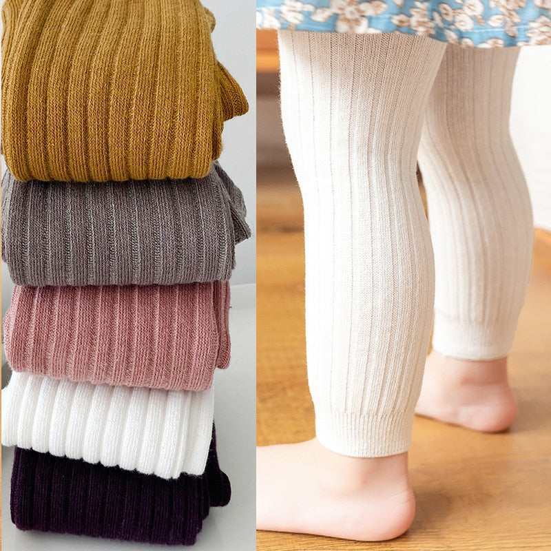 Primavera, Outono  e  Inverno  com as calças de algodão para meninas; tipo  leggings cores vibrantes!! Calças de algodão Infantil, leggings, tamanhos de  0-6 anos.